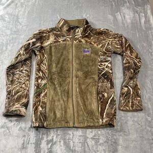 Banded Womens Realtree MAX-5 Camo Full Zip Fleece Jacket Sherpa Hybrid Small